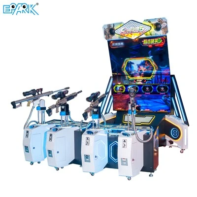 Máquina de videogame para 4 jogadores, máquina de jogos de tiro arcade